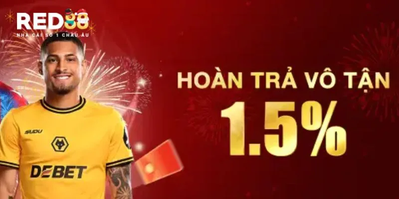 Khuyến mãi RED88 hoàn trả không giới hạn cho mọi giao dịch cược