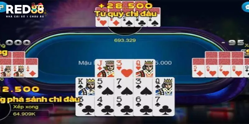 Mậu binh một trong game bài mới nhất RED88 được rất nhiều người lựa chọn