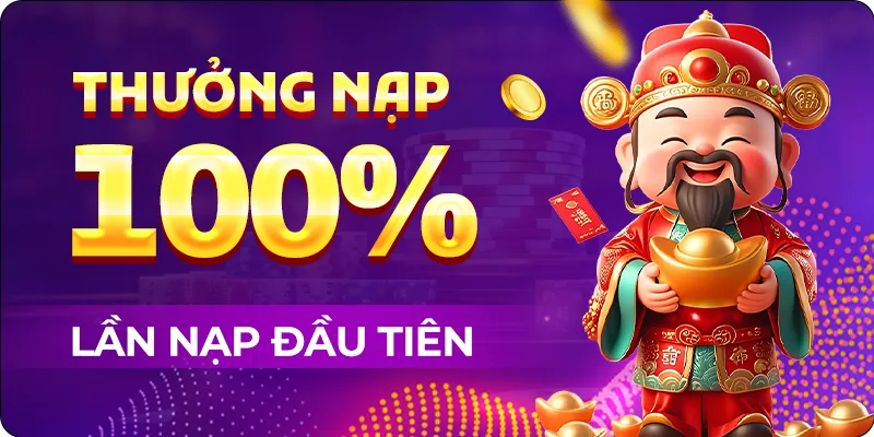 Thưởng 100% khi nạp lần đầu tại RED88